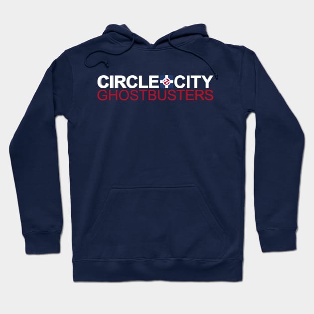 Circle City Ghostbusters Wordmark (Dark Shirts) Hoodie by Circle City Ghostbusters